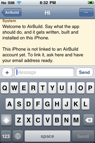 Ask to link your account and enter your email address.
